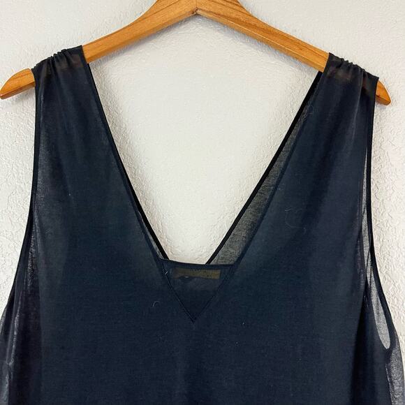 Polo Ralph Lauren Dress Womens XL Black Whimsigoth Sheer Fairygrunge Elegant - Picture 4 of 11